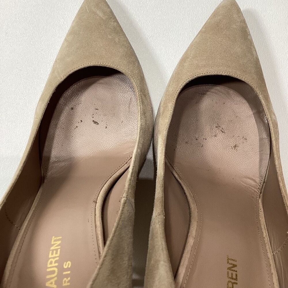 Yves Saint Laurent YSL Opyum Gold Suede Beige Pump Size EU 40 - Picture 17 of 17